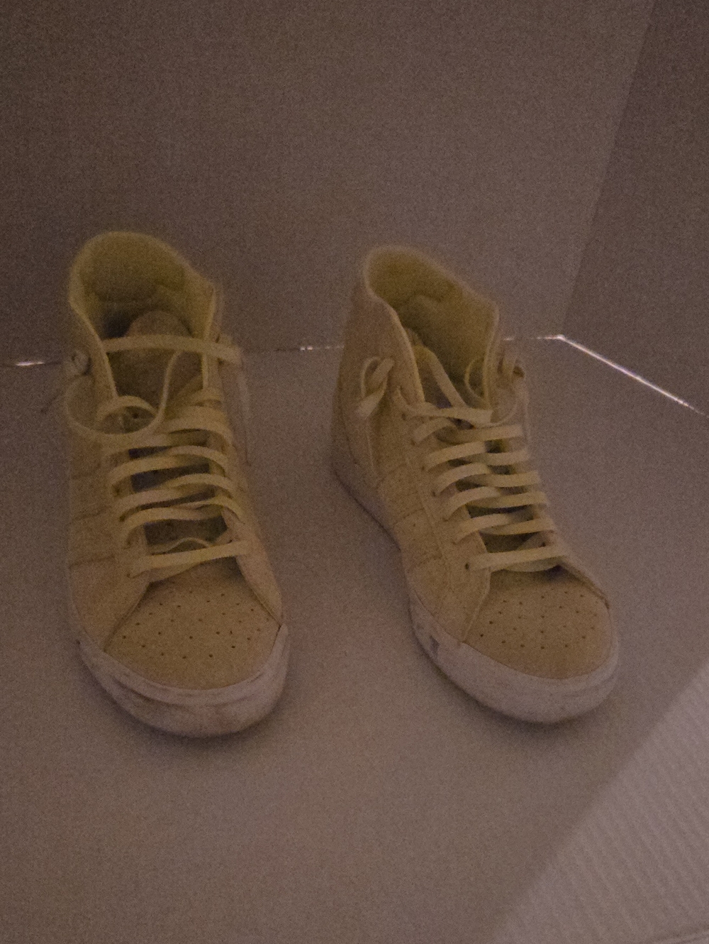 Yellow Velvet ADIDAS High-Top Casual Sneakers